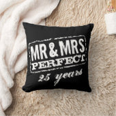 カスタムな氏および夫人カップル記念日の装飾用クッション クッション (ブランケット)