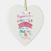 カスタムな氷のフィギュアスケートのGiftwareの幸福のスケート セラミックオーナメント (右)