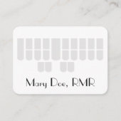 カスタムな法廷記者の灰色のSteno機械鍵 名刺 (正面)