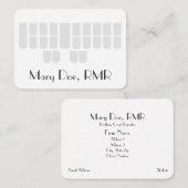 カスタムな法廷記者の灰色のSteno機械鍵 名刺 (正面/裏面)