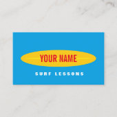 カスタムな波のインストラクターの名刺のテンプレート 名刺 (正面)
