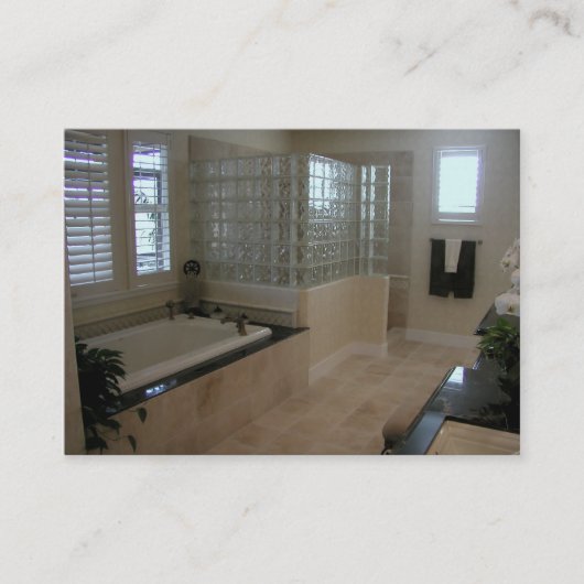 カスタムな浴室の名刺 名刺 (正面)