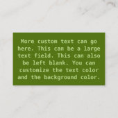 カスタムな海岸のHeermannのカモメカード 名刺 (裏面)