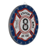 カスタムな消防署数マルタ十字 ダーツボード (正面左)