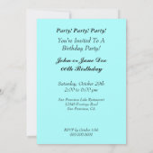 カスタムな漫画のサッカーの男の子の誕生会Invitatio 招待状 (裏面)