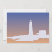 カスタムな灯台結婚式かシャワーの招待 招待状 (裏面)