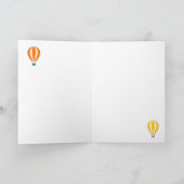 カスタムな熱気は|の挨拶状を風船のようにふくらませます カード (内部)