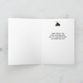 カスタムな父の日のPoppaくまの妻及び子供のユーモア カード (内部)