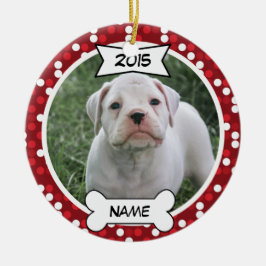 カスタムな犬の写真のオーナメント セラミックオーナメント