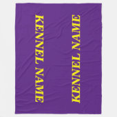 カスタムな犬の木枠カバーフリースブランケット フリースブランケット (正面)