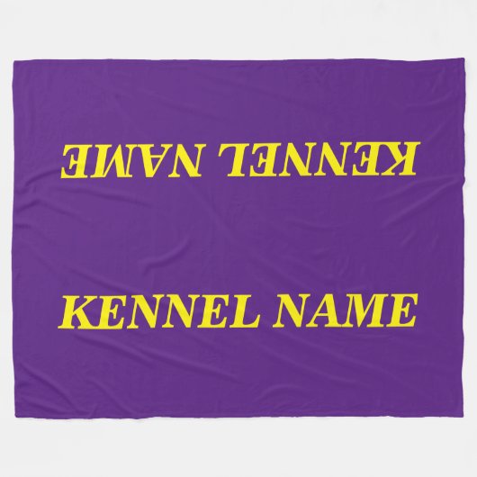 カスタムな犬の木枠カバーフリースブランケット フリースブランケット (正面(横))