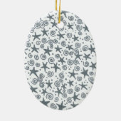 カスタムな猫の写真のオーナメント セラミックオーナメント (裏面)