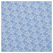 カスタムな生地フランス人の青及び白い花柄 ファブリック (見本)