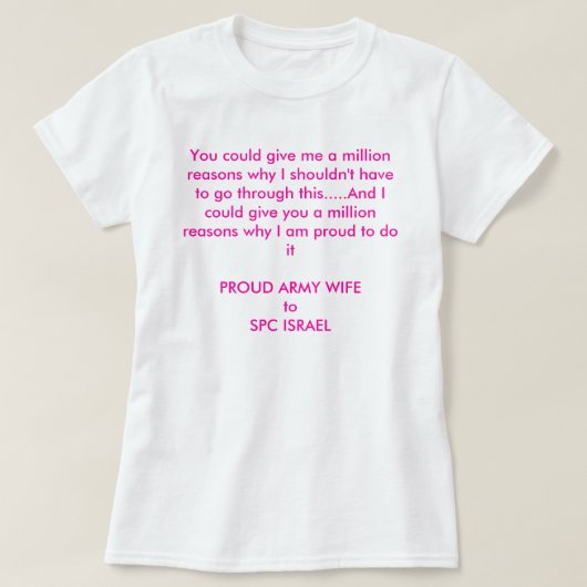 カスタムな百万の理由 Tシャツ (デザイン正面)