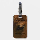 カスタムな目の馬の精神 ラゲッジタグ (裏面縦)