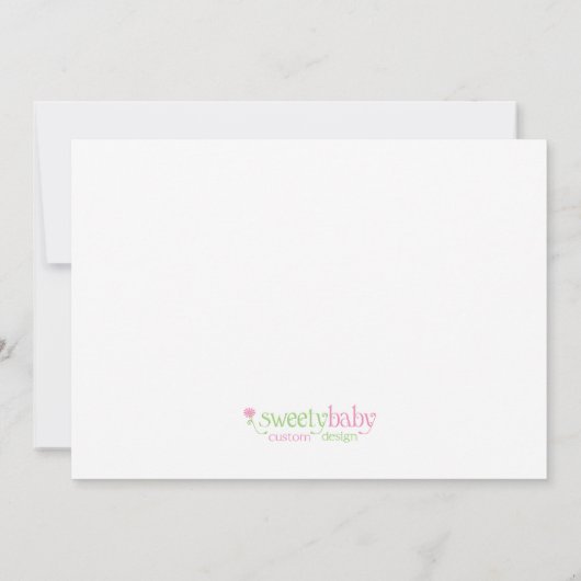 カスタムな砂糖およびスパイスの女の赤ちゃんのシャワーの招待状 招待状 (裏面)