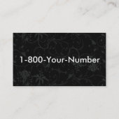 カスタムな砂糖のスカルの女性 名刺 (裏面)