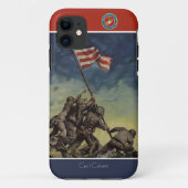 カスタムな硫黄島の旗の海兵隊員のiPhoneの場合 Case-Mate iPhoneケース (裏面)