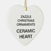 カスタムな磁器のハートのクリスマスツリーのオーナメント セラミックオーナメント (右)