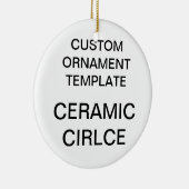 カスタムな磁器の円形のクリスマスツリーのオーナメント セラミックオーナメント (右)