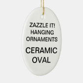 カスタムな磁器の楕円形のクリスマスツリーのオーナメント セラミックオーナメント (右)