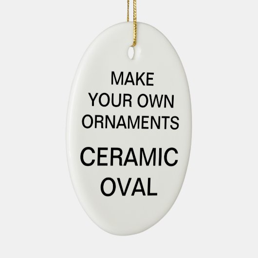 カスタムな磁器の楕円形のクリスマスツリーのオーナメント セラミックオーナメント (右)