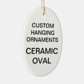 カスタムな磁器の楕円形のクリスマスツリーのオーナメント セラミックオーナメント (右)