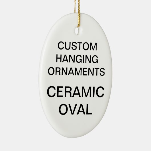 カスタムな磁器の楕円形のクリスマスツリーのオーナメント セラミックオーナメント (右)
