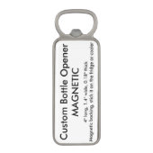 カスタムな磁気栓抜き マグネット栓抜き (正面縦)