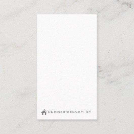 カスタムな社会的な媒体アイコン 名刺 (裏面)