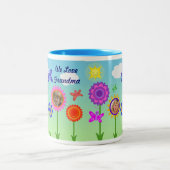 カスタムな祖母/母母の日のマグ ツートーンマグカップ (中央)