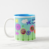 カスタムな祖母/母母の日のマグ ツートーンマグカップ (左)