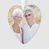 カスタムな祖父母の写真の休日のオーナメント オーナメント (正面)