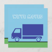 カスタムな移動トラックの移動発表 案内状 (正面/裏面)