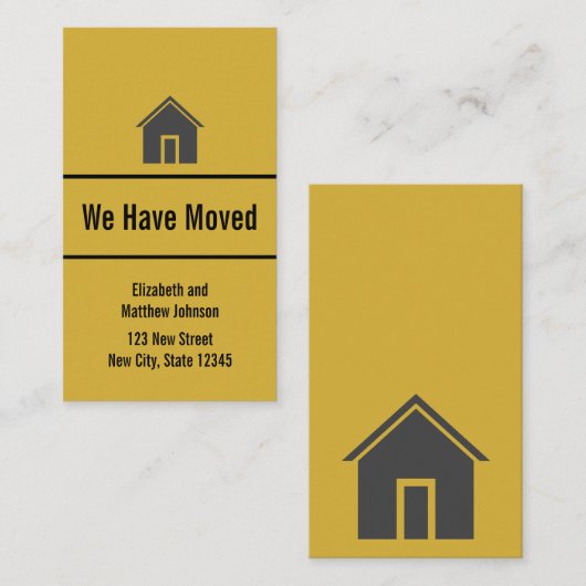 カスタムな移動発表の住所挿入物 エンクロージャーカード (正面/裏面)