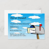 カスタムな移動発表 案内状 (正面/裏面)