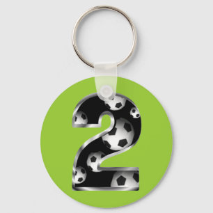 カスタムな第2サッカーKeychain キーホルダー