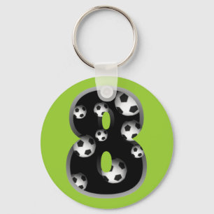 カスタムな第8サッカーKeychain キーホルダー