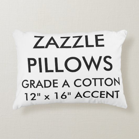 カスタムな等級綿のアクセントの枕ブランクのテンプレート アクセントクッション (正面)