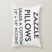 カスタムな等級綿のアクセントの枕ブランクのテンプレート アクセントクッション (正面(垂直))