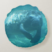 カスタムな等級綿の円形の装飾用クッション(16") ラウンドクッション (裏面)