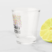 カスタムな紙吹雪の誕生日の好意の打撃 ショットグラス (右)