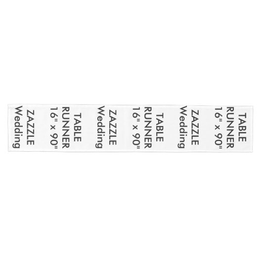 カスタムな結婚式のテーブルのランナー16" x 90" ミディアムテーブルランナー (横)