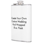 カスタムな結婚式のビニールの包まれたなフラスコ フラスク (左)