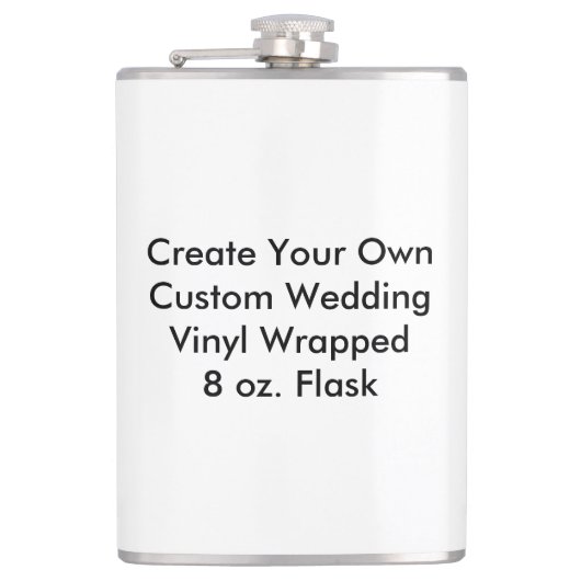 カスタムな結婚式のビニールの包まれたなフラスコ フラスク (正面)