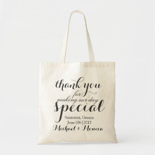 カスタムな結婚式のホテルのギフトのトートバックありがとう トートバッグ