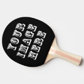 カスタムな結婚式の引き出物 卓球ラケット (横)