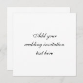 カスタムな結婚式招待状のカードによってリサイクルされる紙 招待状 (正面/裏面)