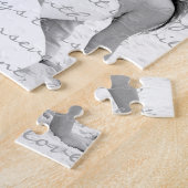 カスタムな結婚記念日の写真のギフト ジグソーパズル (側面)