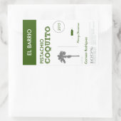 カスタムな緑のプエルトリコのCoquito 長方形シール (バッグ)